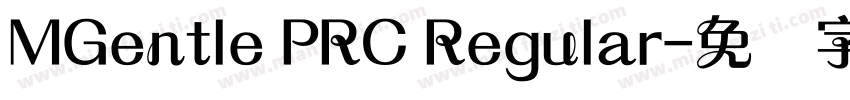 MGentle PRC Regular字体转换